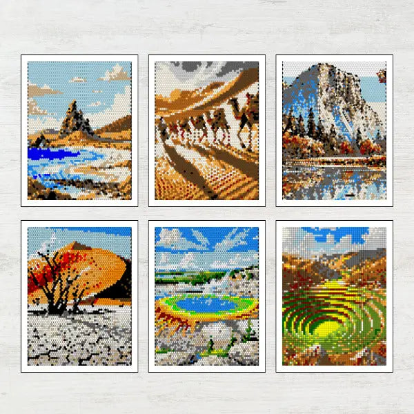Majestic Landscapes Color By Number: Geometric Quest (eBook 7) - ColorQuest Studio