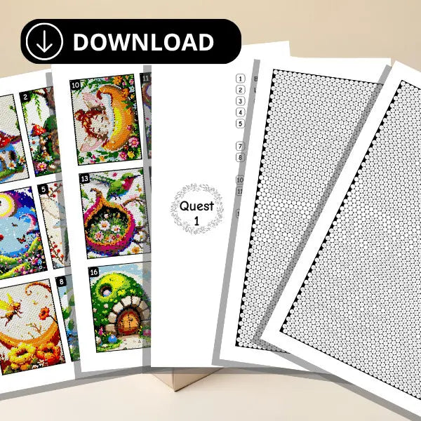 Assortment of printable color by number pages ready for download and printing