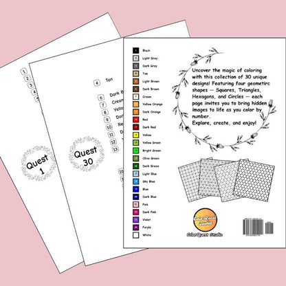 Animal Mystery Mosaics Color by Number Bundle