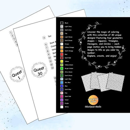 Cozy Winter Color By Number: Geometric Quest (Book 20)