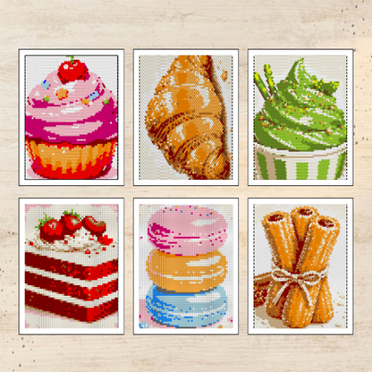 Sweet Dessert Color By Number: Geometric Quest (Book 21)