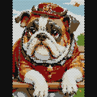 Furry Dog Friends Color By Number: Geometric Quest (Book 16)