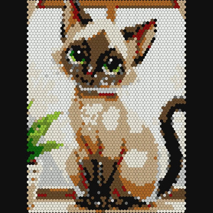 Furry Cat Friends Color By Number: Geometric Quest (eBook 17)