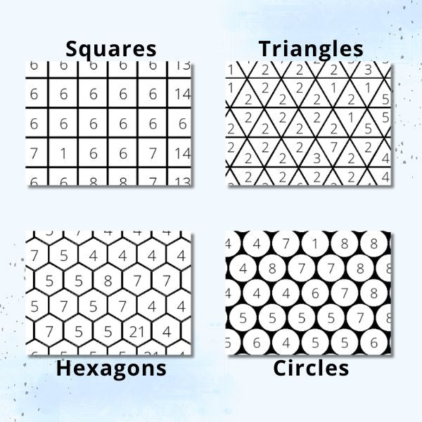 Cozy Winter Color By Number: Geometric Quest (eBook 20)